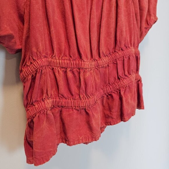 Rebellion Again Cropped Strappy Back Off Shoulder Top Large - Picture 6 of 8